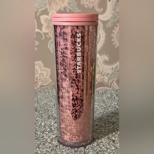Starbucks Pink Glitter Tumbler